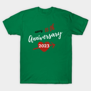 Happy anniversary 15th T-Shirt